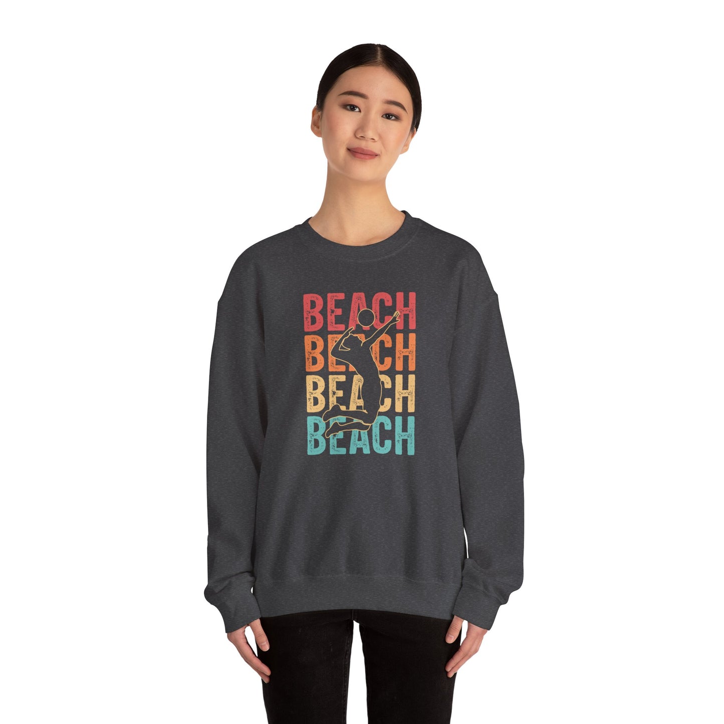 Beach Vibes Unisex Crewneck Sweatshirt - Perfect for Summer Days, Beach Lovers, Vacation, Casual Wear, Gift Idea