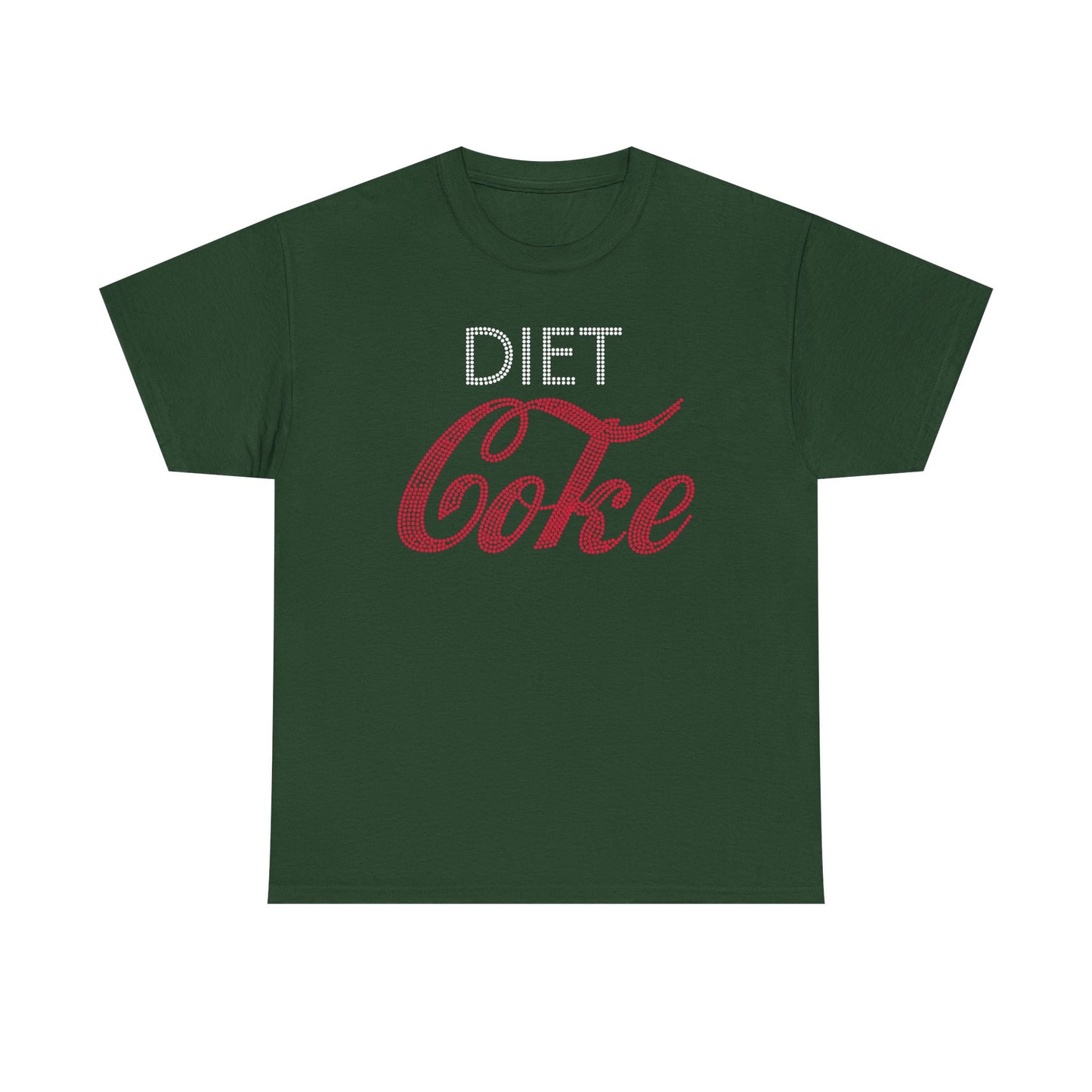 Diet Coke T-Shirt, Funny Soda Lover Graphic Tee, Rhinestone Style Diet Coke Shirt, Casual Unisex Tee Gift for Her