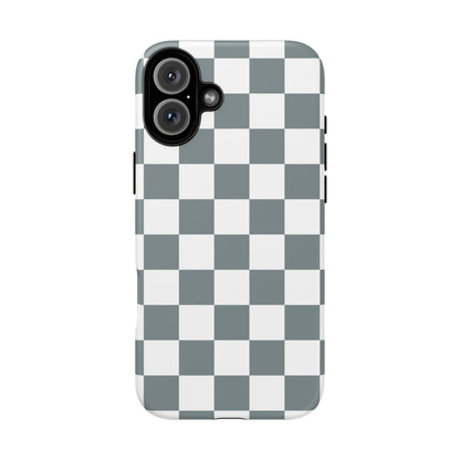 Stylish Checkerboard Phone Case, Durable Phone Cover, Unique Gift, iPhone 17 Pro, 17, 17 Air, 16, 15, 14, 13, 12, 11, X, XR, XS MAX