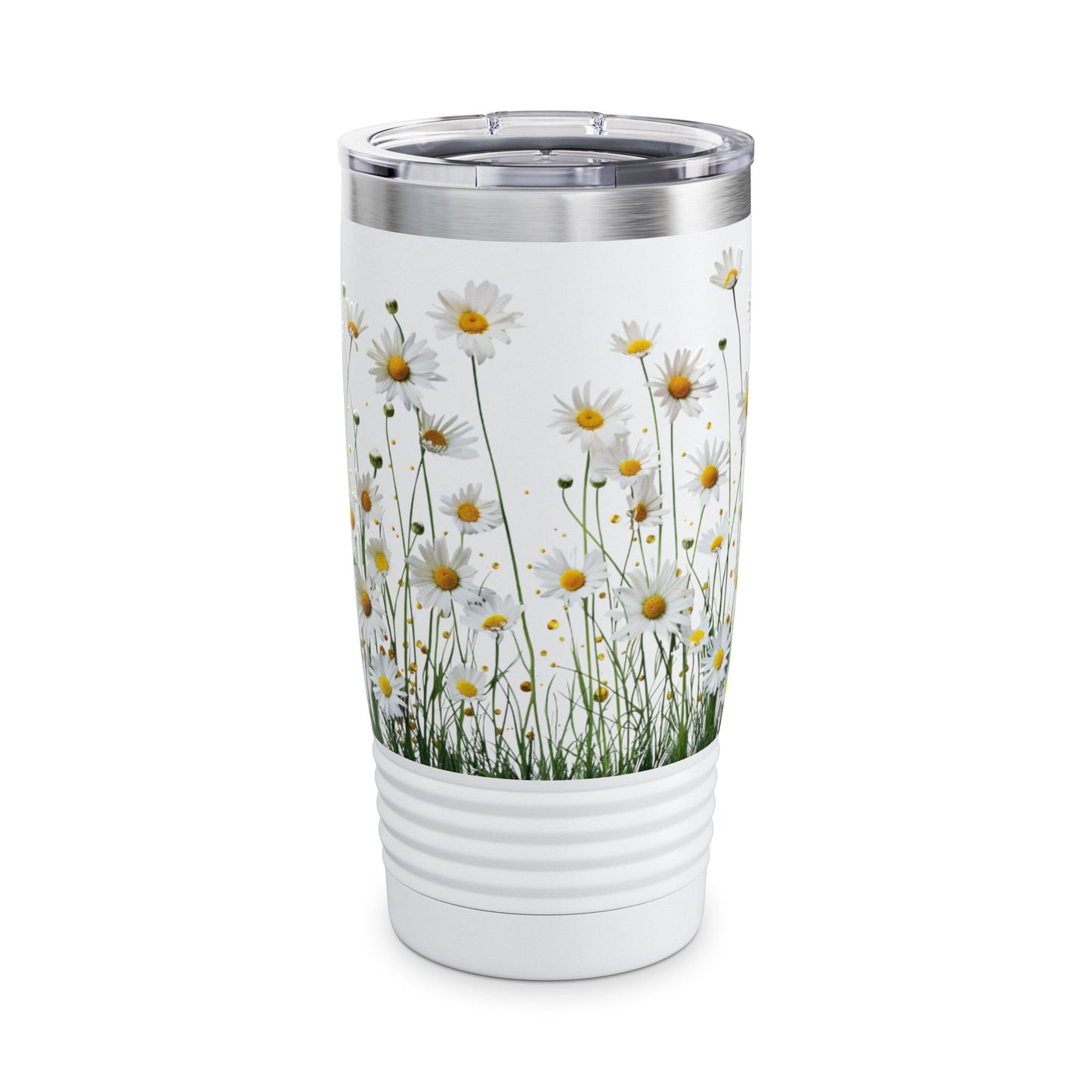 Daisy Floral Tumbler, Travel Mug for Nature Lovers, Eco-friendly Drinkware, Summer Vibes, Gift for Her, Outdoor Adventure