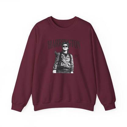 Harrington Portrait Crewneck Sweatshirt | Vintage Photo Graphic Pullover | Aesthetic Unisex Sweatshirt, Retro Streetwear Gift