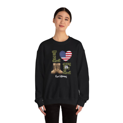 Love Our Veterans sweatshirt | Gift For Veteran | Veteran Sweatshirt | Gift For Dad | military boots American flag camouflage