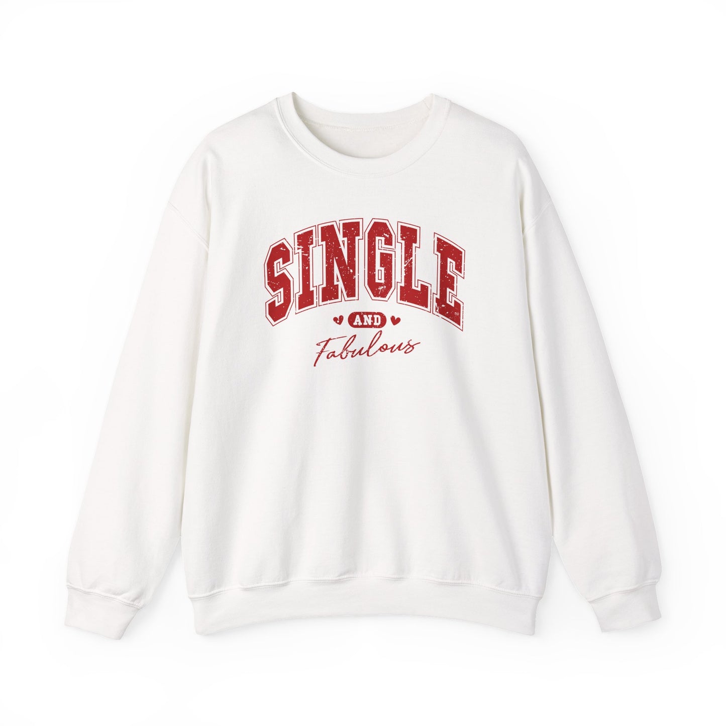Single and Fabulous Sweatshirt, Funny Varsity Style Crewneck, Women's Casual Pullover, Bold Statement Shirt, Gift for Her