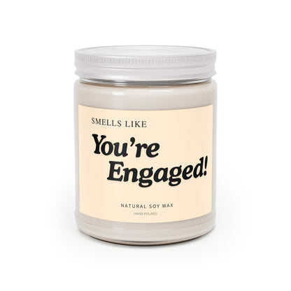 You're Engaged! Scented Soy Candle Engagement Gift for Her, Newly Engaged Friend, Bride to Be, Bridal Shower or Wedding Gift