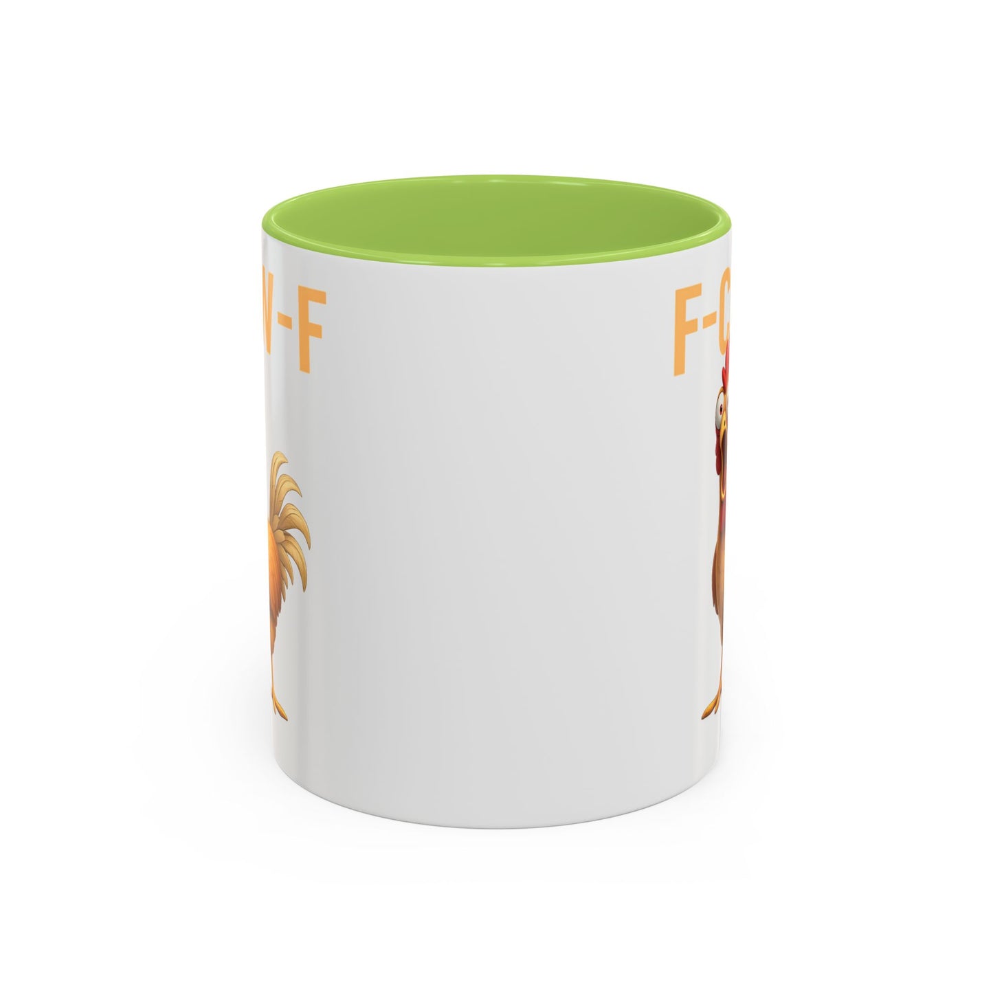 Funny Rooster Mug F-CAW-F Chicken Coffee Mug, Adult Humor Farm Animal Cup, Chicken Meme Mug, Gag Gift 11oz 15oz