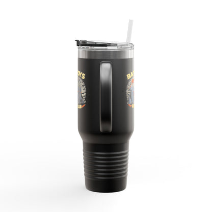 Halloween Themed Insulated Travel Mug, Bat Boys Fan Club, Perfect for Outdoor Adventures, Trick-or-Treating, Gift for Friend