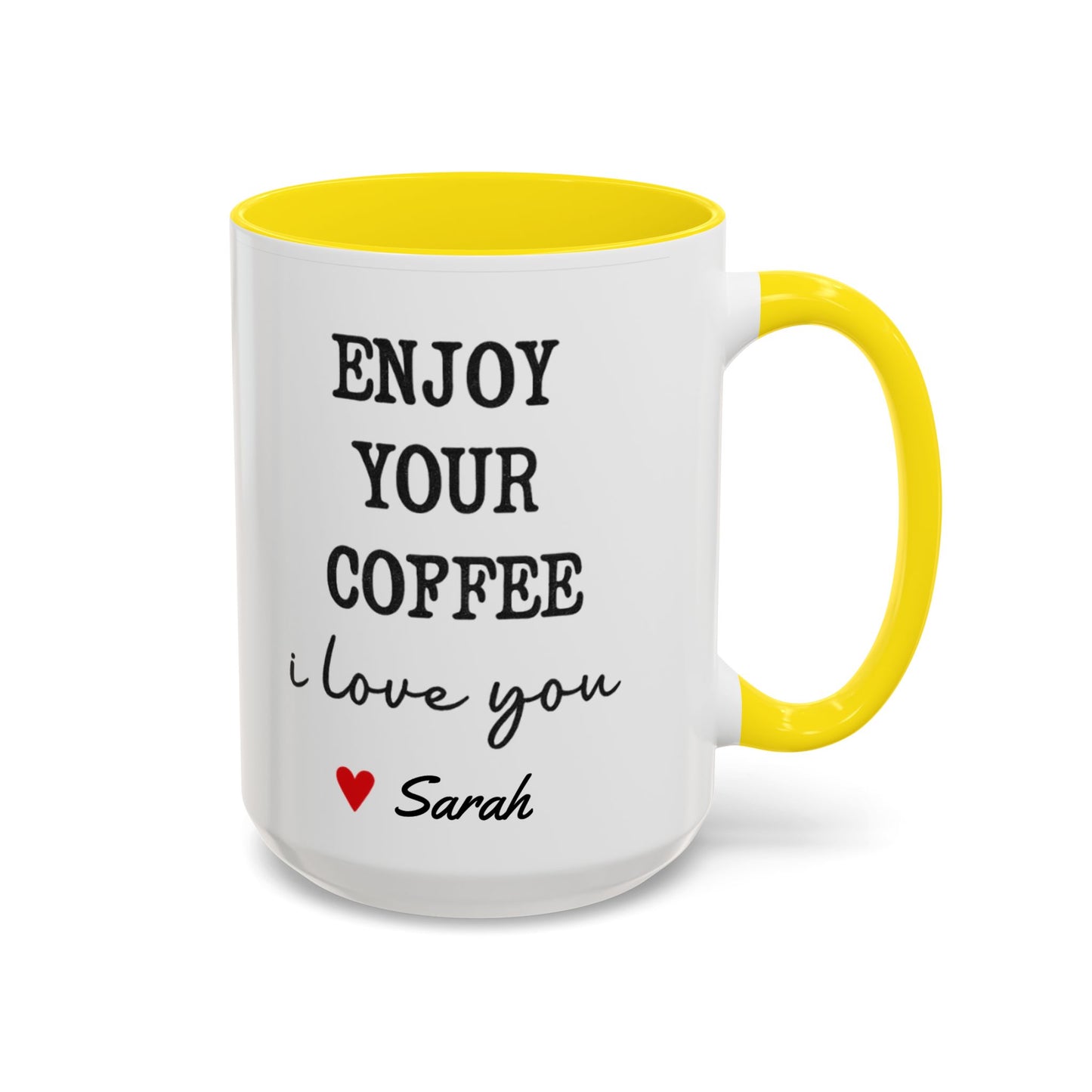 Enjoy Your Coffee Handsome Good Morning Mug, Boyfriend Valentines Day Gift For Him Funny Husband Gift Personalized Cup Gift