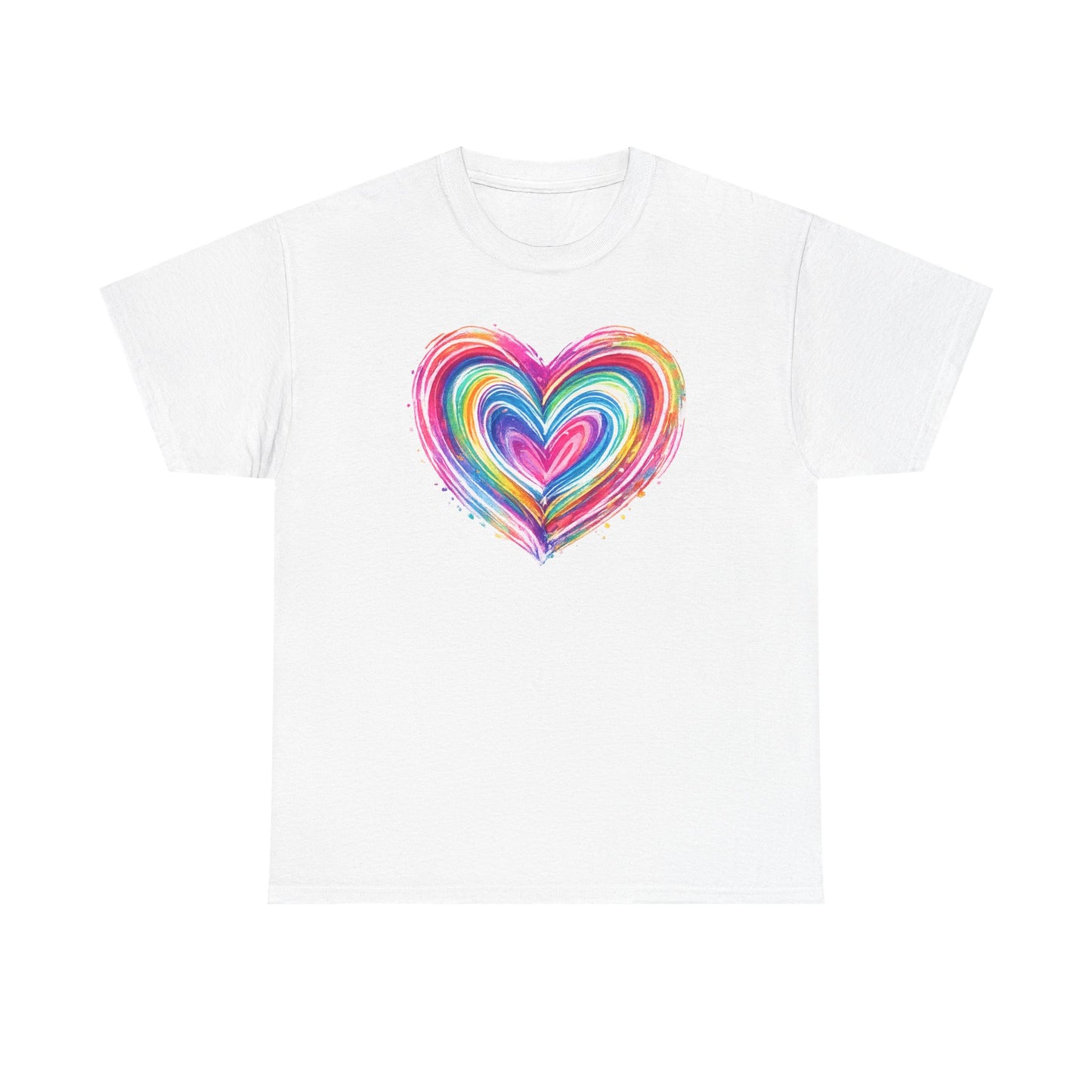 Comfort Colors Cute Heart Shirt, Brushstroke Heart Shirt, Anniversary Gift, Womens Love Shirt, Valentines Day Shirt, Coquette Valentine Tee