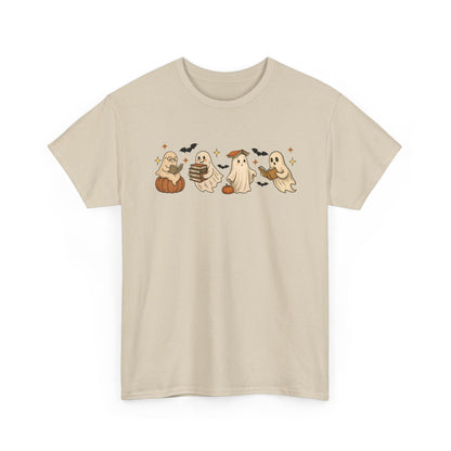 Halloween Ghost Unisex Tee, Halloween Tshirt, Fall T-Shirt, Spooky Shirt, Halloween Costume, Casual Wear