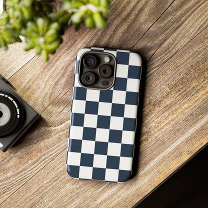 Checkered Pattern iPhone Case, iPhone Cover, Modern iPhone Accessory, Gift for Him, Trendy Mobile Protection