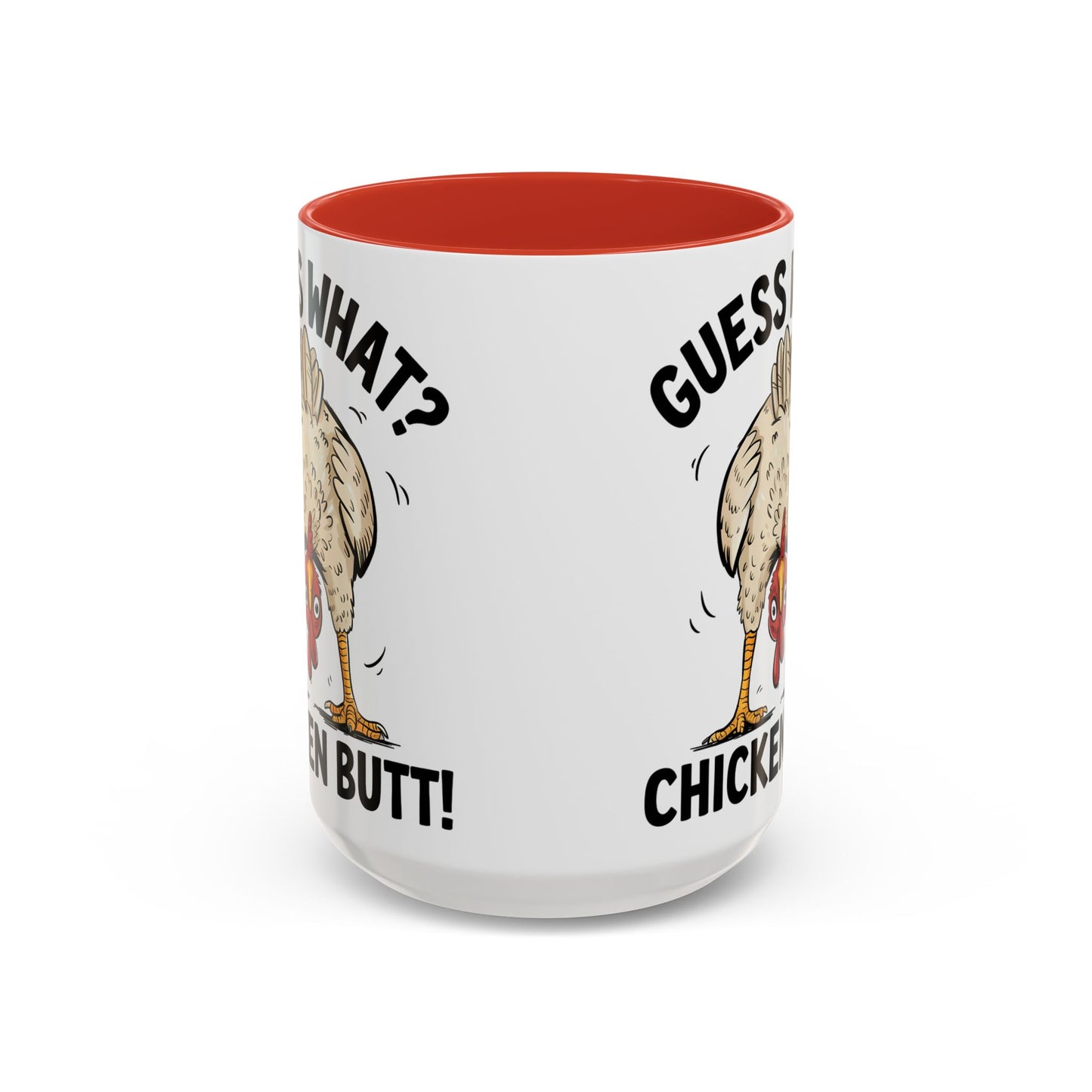 Funny Chicken Mug, Guess What? Chicken Butt! Coffee Mug, Farm Humor Mug, Rooster Joke Cup, Gift for Chicken Lovers, Gag Gift Mug