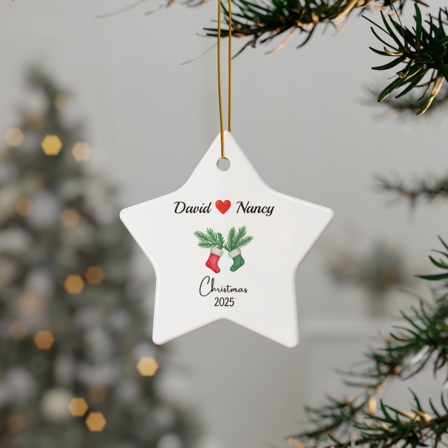Personalized Couple Christmas Ornament 2025, Couple Ornament, Together Ornament, New Couple Keepsake, Christmas Gift For Couple