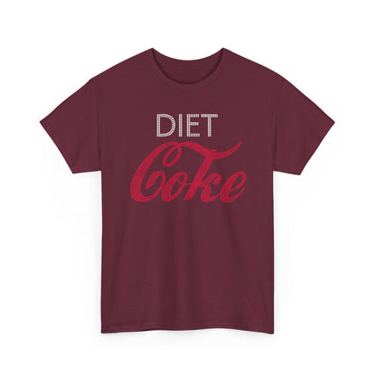Diet Coke T-Shirt, Funny Soda Lover Graphic Tee, Rhinestone Style Diet Coke Shirt, Casual Unisex Tee Gift for Her