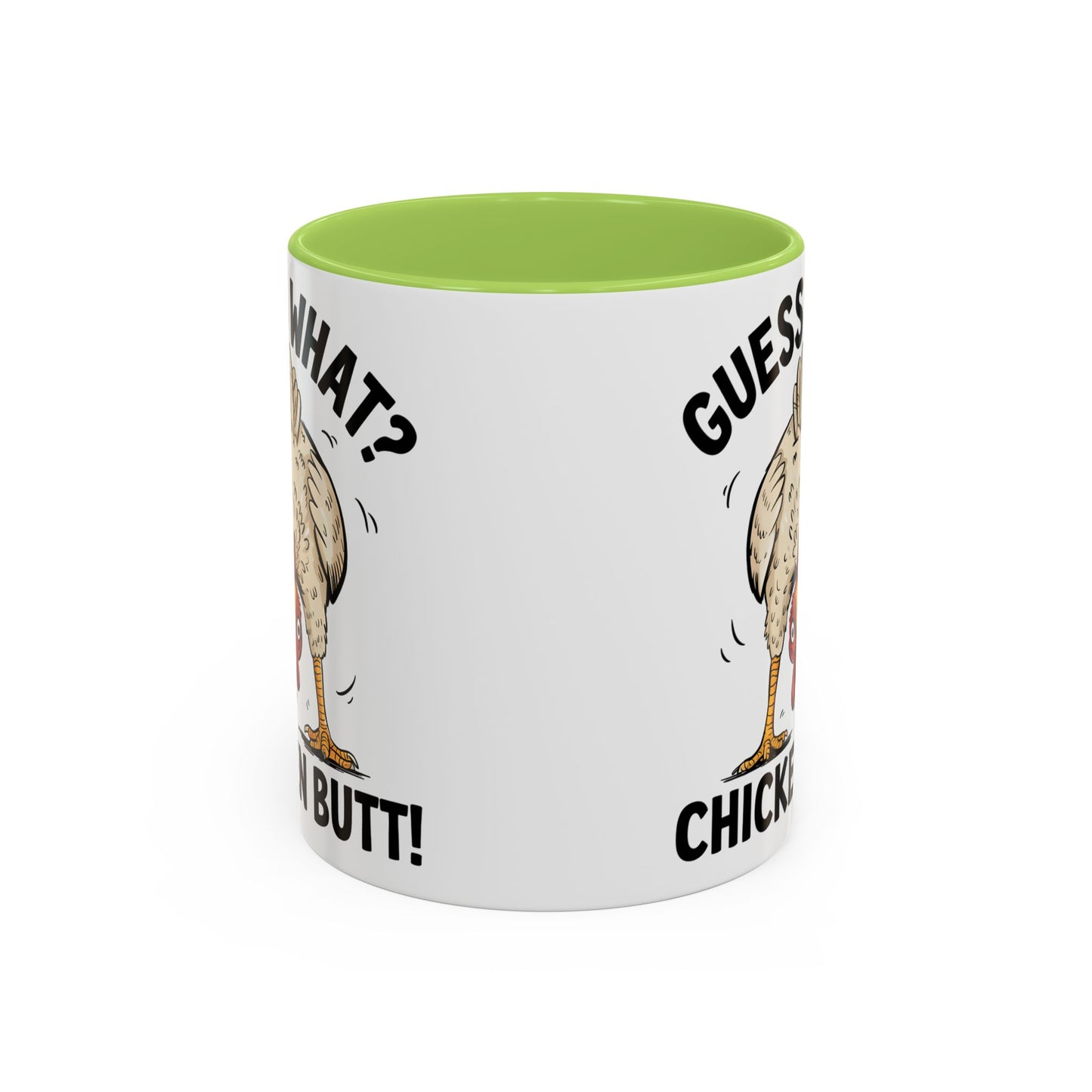 Funny Chicken Mug, Guess What? Chicken Butt! Coffee Mug, Farm Humor Mug, Rooster Joke Cup, Gift for Chicken Lovers, Gag Gift Mug