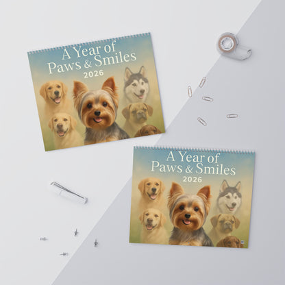 2026 Dog Lovers Calendar | Cute & Funny Dog Wall Calendar | Adorable Dog Breeds Monthly Planner Gift | 14x11.5 Inch