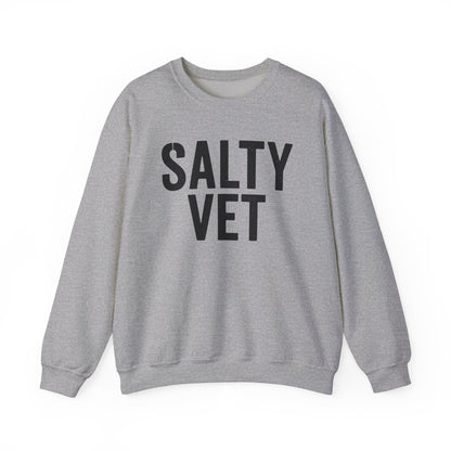 Salty Vet Crewneck Sweatshirt, Cozy Unisex Sweatshirt for Veteran, Perfect Gift for Veterans, Casual Wear, Comfy Style