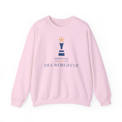 Soccer Trophy Crewneck Sweatshirt | USA Soccer Fan Pullover | Minimal Soccer Graphic, Unisex Football Sweatshirt