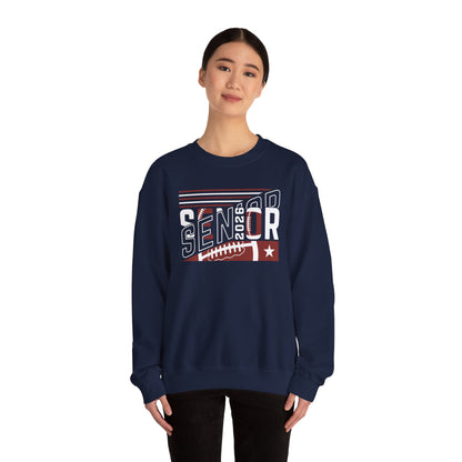 Senior 2026 Football Crewneck Sweatshirt | High School Senior Shirt | Gift For Senior | Gift For Friend