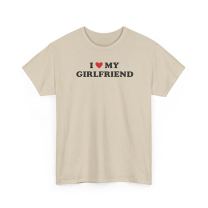 I Love My Girlfriend T-Shirt, I Heart My Girlfriend Shirt, Valentine's Day Tee Shirt, Valentine Gift, Boyfriend Shirt For Him, Her, Unisex