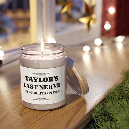 Personalized Funny Scented Candle, Gifts for Friend, Eco-Friendly Candle, Relaxation Decor, Last Nerve Candle, Housewarming Gift