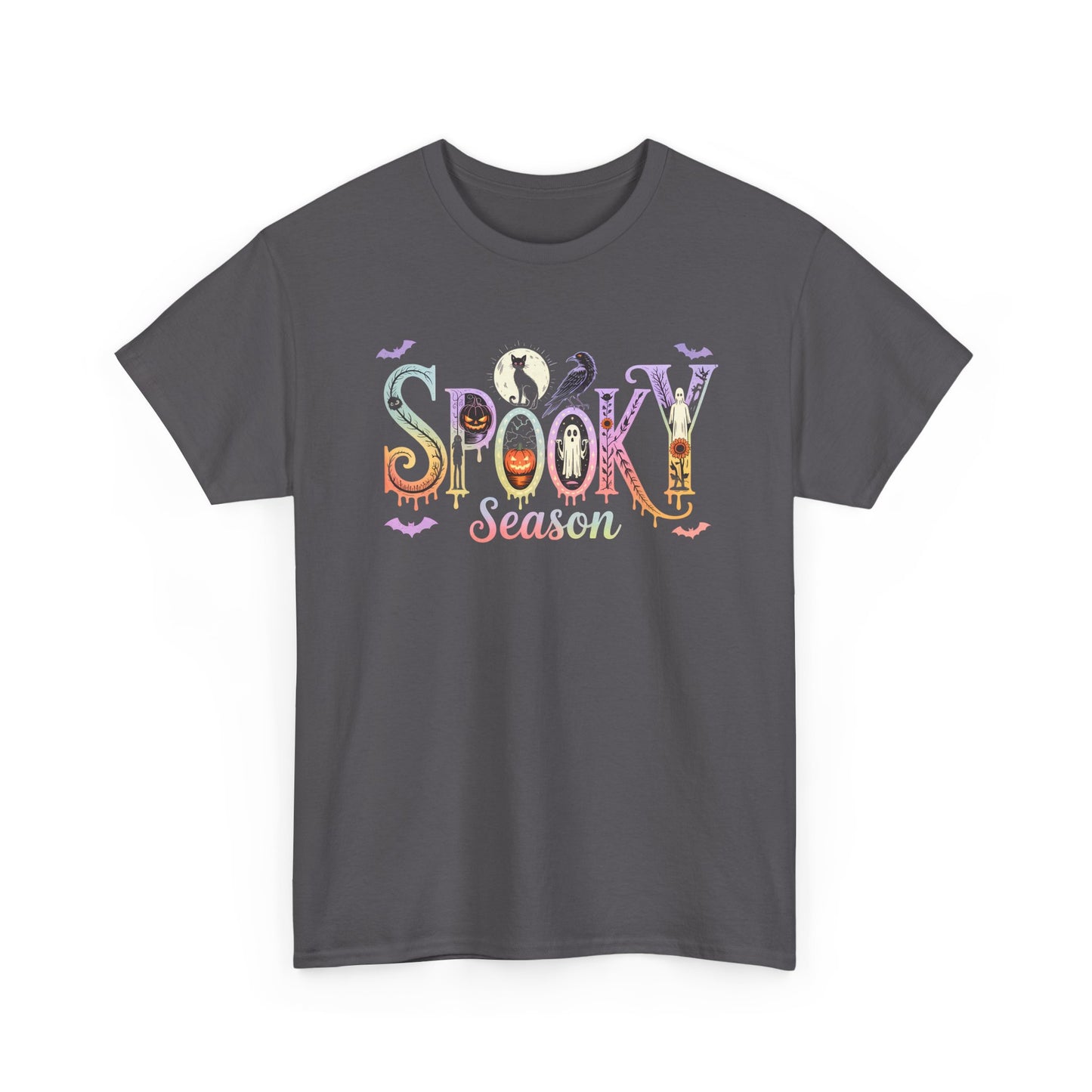 Spooky Season Unisex Cotton Tee | Halloween T-Shirt, Fall Fashion, Gift for Her, Unisex Shirt, Autumn Outfit, Halloween tshirt