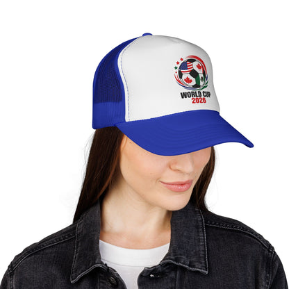 World Cup 2026 Trucker Hat, Soccer Ball Flag Cap, Adjustable Mesh Back Hat, Football Fan Gift, Match Day Accessory, Team Pride Baseball Cap