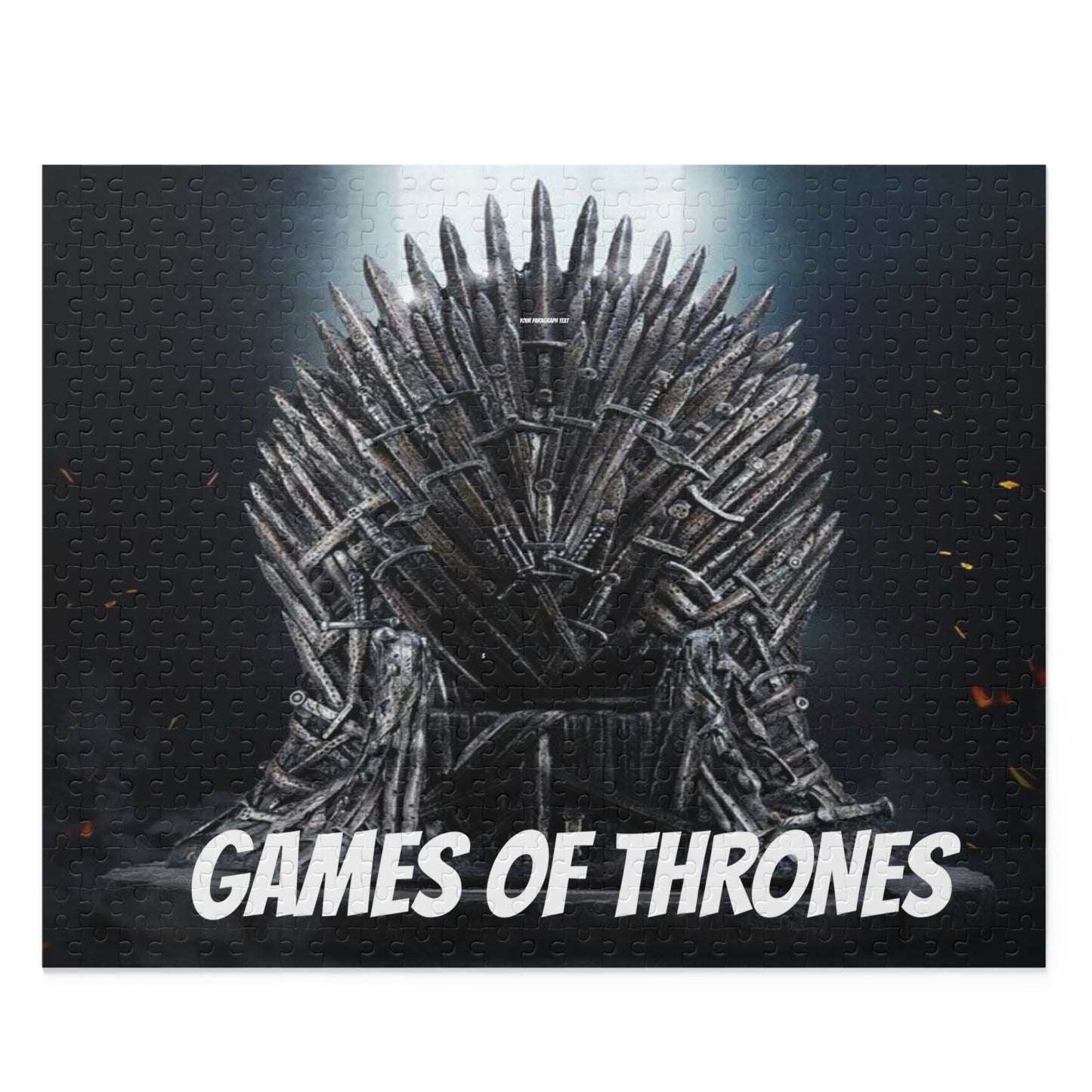 Game of Thrones Iron Throne Puzzle | 120 252 500 Piece Dark Fantasy Puzzle, Cinematic Throne Illustration, Gift for Fans & Collectors