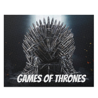 Game of Thrones Iron Throne Puzzle | 120 252 500 Piece Dark Fantasy Puzzle, Cinematic Throne Illustration, Gift for Fans & Collectors