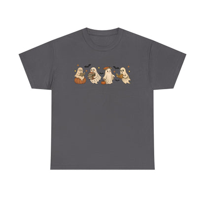Halloween Ghost Unisex Tee, Halloween Tshirt, Fall T-Shirt, Spooky Shirt, Halloween Costume, Casual Wear