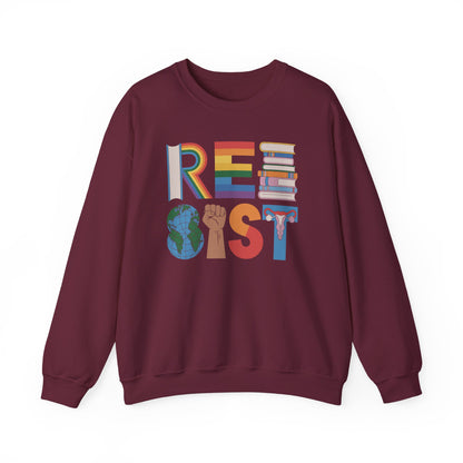 RESIST letter art Sweatshirt | RESIST Equality Sweatshirt | Feminist LGBTQ Pride Pullover | Social Justice Sweater | Empowerment Gift