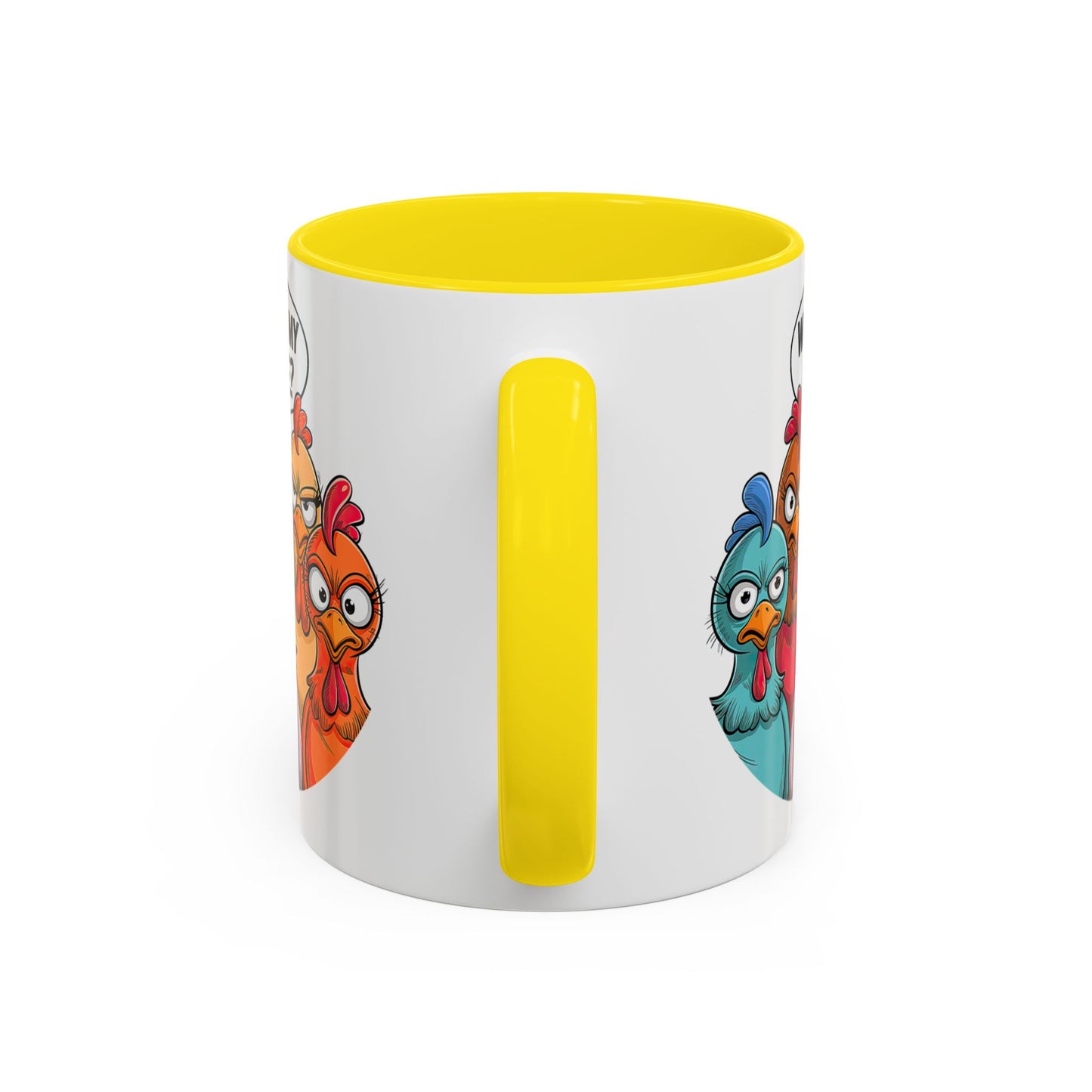 Where Is My Coffee? Chicken Trio Mug | Accent Coffee Mug | Mug for Coffee Lovers | Gift for Coworkers, Friends, and Family