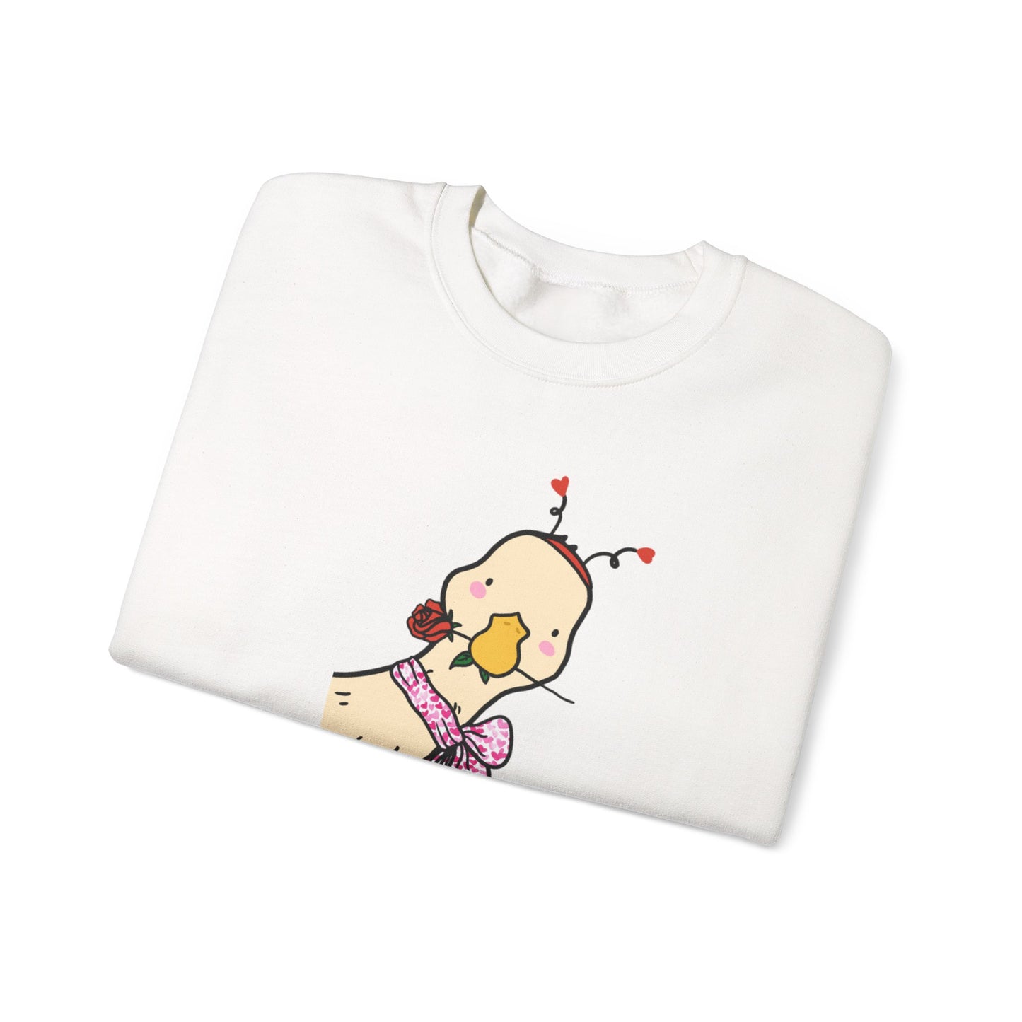 Cute Chick Scarf Sweatshirt | Cozy Bird Crewneck | Cute Animal Sweater | Kawaii Chick Pullover | Gift for Her | Fall Winter Cute Top