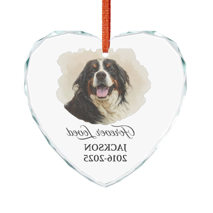 Personalized Dog Memorial Ornament, Dog Photo Ornament, Pet Memorial Gifts, Dog Christmas Ornaments, Dog Loss Keepsake, Forever Loved