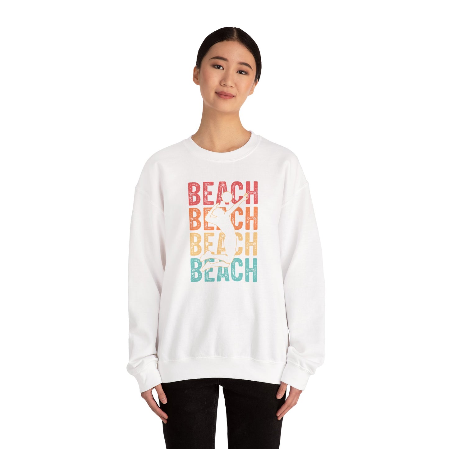 Beach Vibes Unisex Crewneck Sweatshirt - Perfect for Summer Days, Beach Lovers, Vacation, Casual Wear, Gift Idea