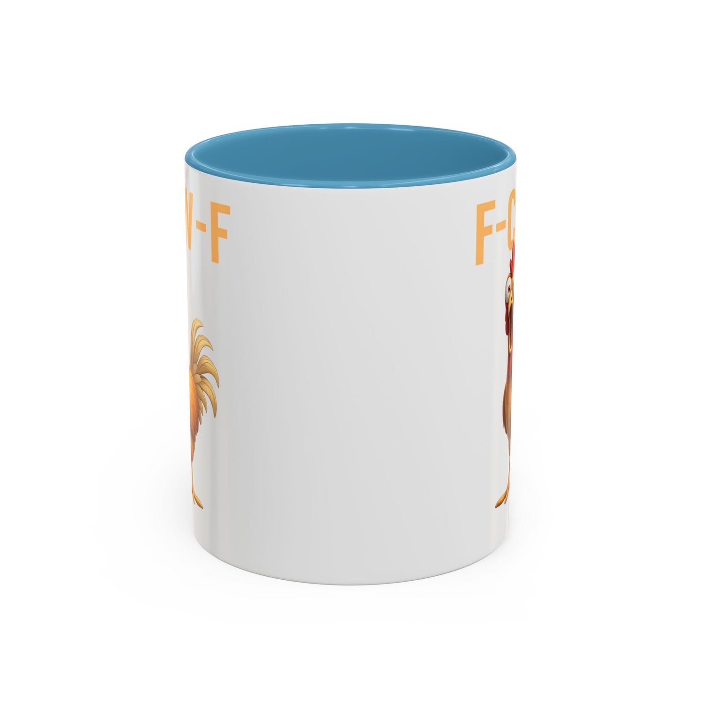 Funny Rooster Mug F-CAW-F Chicken Coffee Mug, Adult Humor Farm Animal Cup, Chicken Meme Mug, Gag Gift 11oz 15oz