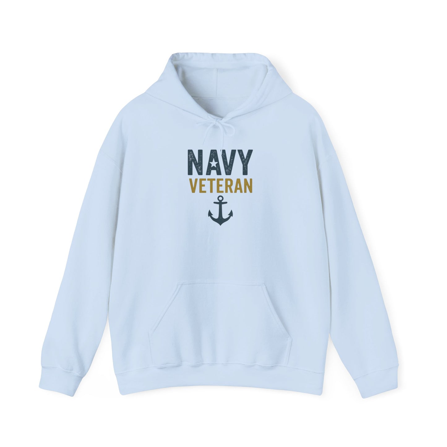 Navy Veteran Hoodie| Patriotic Military Pullover with Anchor | US Navy Gift for Men & Women | Veteran Pride Crewneck