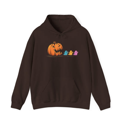 Halloween Pumpkin Cozy Hoodie, Unisex Sweatshirt, Fall Fashion, Spooky Season Apparel, Cute Halloween Gift, Casual Warmth
