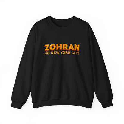 Zohran for New York City Sweatshirt, Vintage NYC Crewneck, Political Graphic Pullover, City Pride Gift | Urban Streetwear