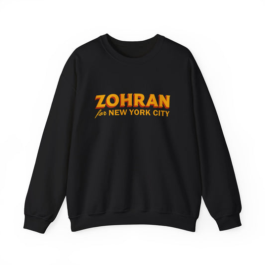 Zohran for New York City Sweatshirt, Vintage NYC Crewneck, Political Graphic Pullover, City Pride Gift | Urban Streetwear