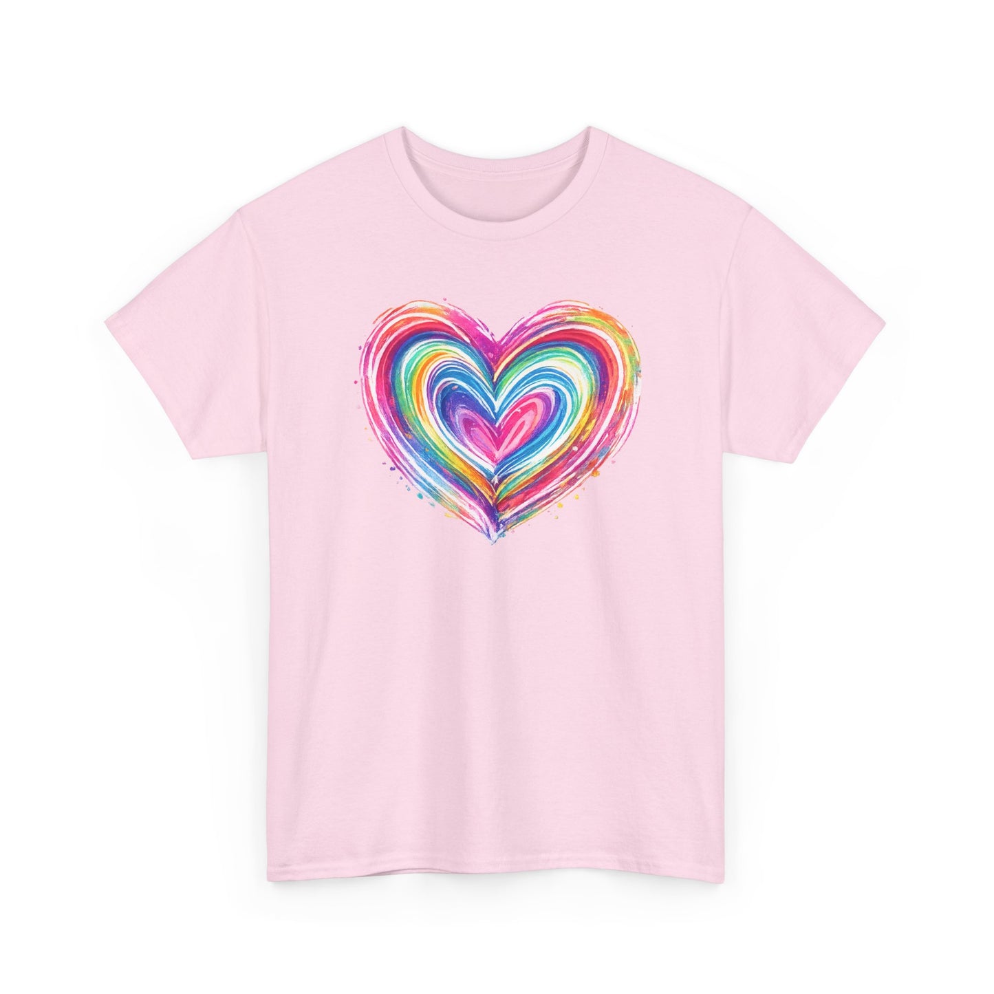 Comfort Colors Cute Heart Shirt, Brushstroke Heart Shirt, Anniversary Gift, Womens Love Shirt, Valentines Day Shirt, Coquette Valentine Tee