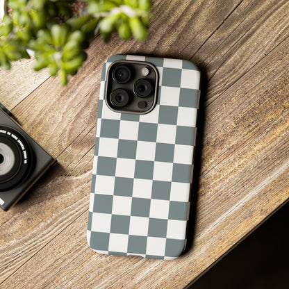 Stylish Checkerboard Phone Case, Durable Phone Cover, Unique Gift, iPhone 17 Pro, 17, 17 Air, 16, 15, 14, 13, 12, 11, X, XR, XS MAX