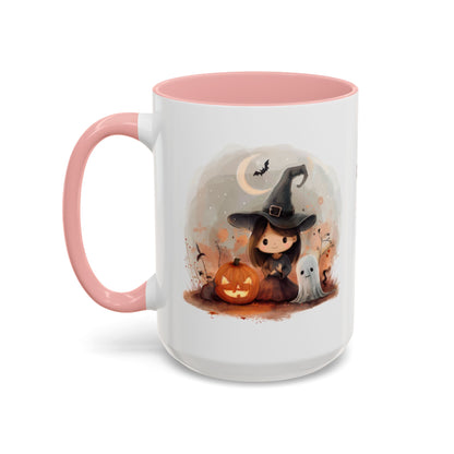 Personalized Witch Coffee Mug, Personalized Halloween Mug, Cute Witch Gift, Fall Decor, Coffee Cup for Kids