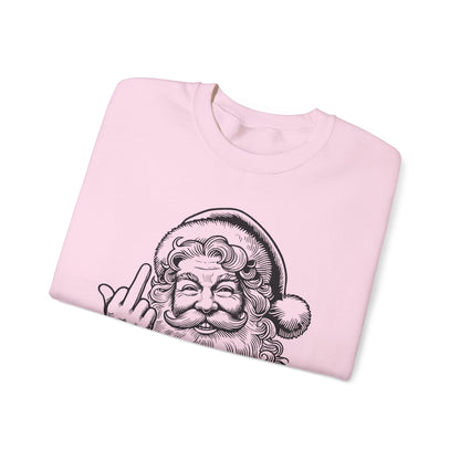 Funny Sassy Santa Sweatshirt for Holiday Fun, Christmas Gift for Friends, Cozy Winter Wear, Funny Crewneck Sweater, Unique Holiday Apparel