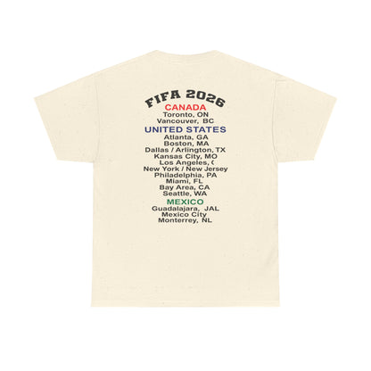 World Cup 2026 T-Shirt, Soccer Crest Tee, USA Canada Mexico Host Cities Shirt, Football Fan Apparel, Match Day Outfit, Tournament Gift