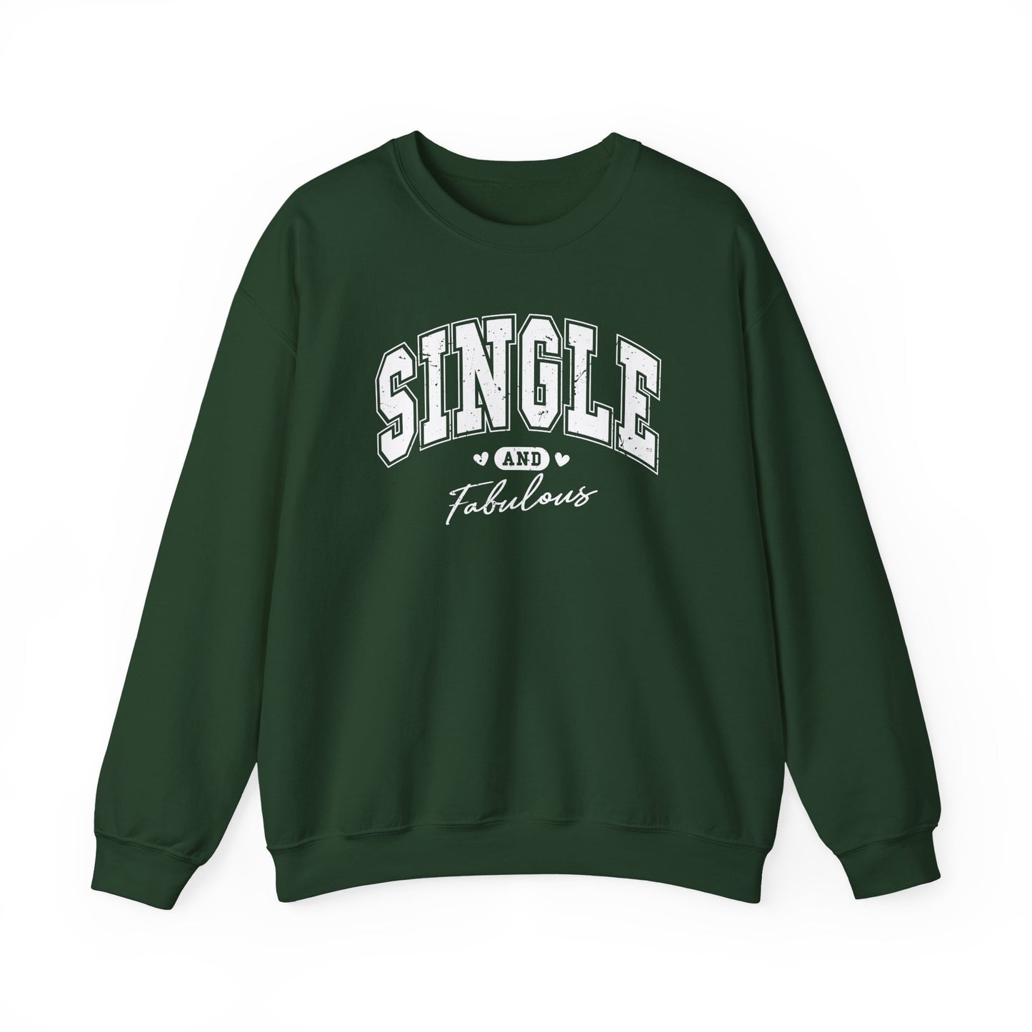 Single and Fabulous Sweatshirt, Funny Varsity Style Crewneck, Women's Casual Pullover, Bold Statement Shirt, Gift for Her