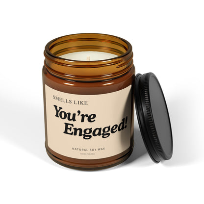 Engagement Scented Candle - You're Engaged! Gift for Couples, Newly Engaged Friend, Bride to Be, Bridal Shower or Wedding Gift