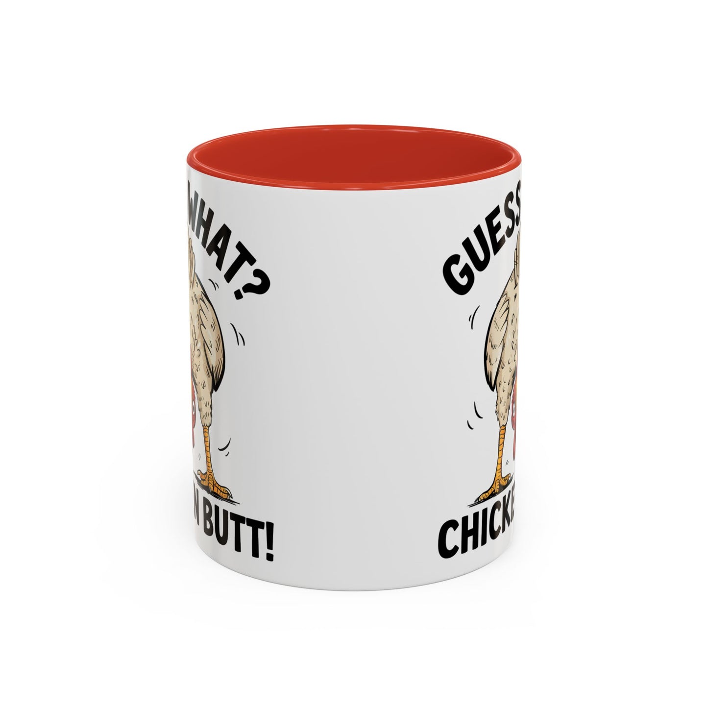 Funny Chicken Mug, Guess What? Chicken Butt! Coffee Mug, Farm Humor Mug, Rooster Joke Cup, Gift for Chicken Lovers, Gag Gift Mug