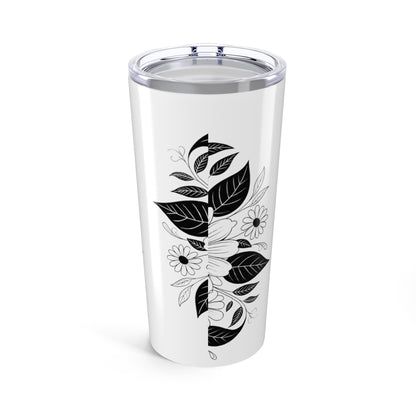 Floral Tumbler, Gift for Her, Travel Tubler, Unique Coffee Cup, Birthday Present, Gift for Coffee Lover, Gift for Husband