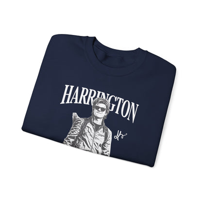 Harrington Portrait Crewneck Sweatshirt | Vintage Photo Graphic Pullover | Aesthetic Unisex Sweatshirt, Retro Streetwear Gift