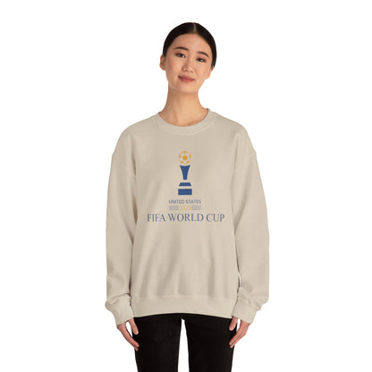 Soccer Trophy Crewneck Sweatshirt | USA Soccer Fan Pullover | Minimal Soccer Graphic, Unisex Football Sweatshirt